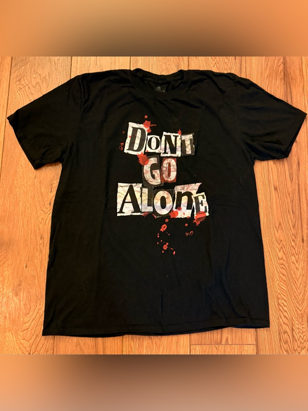 Universal Studios Don’t Go Alone Black Graphic Tee - Men’s Casual Shirt